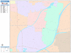 El Monte Digital Map Color Cast Style